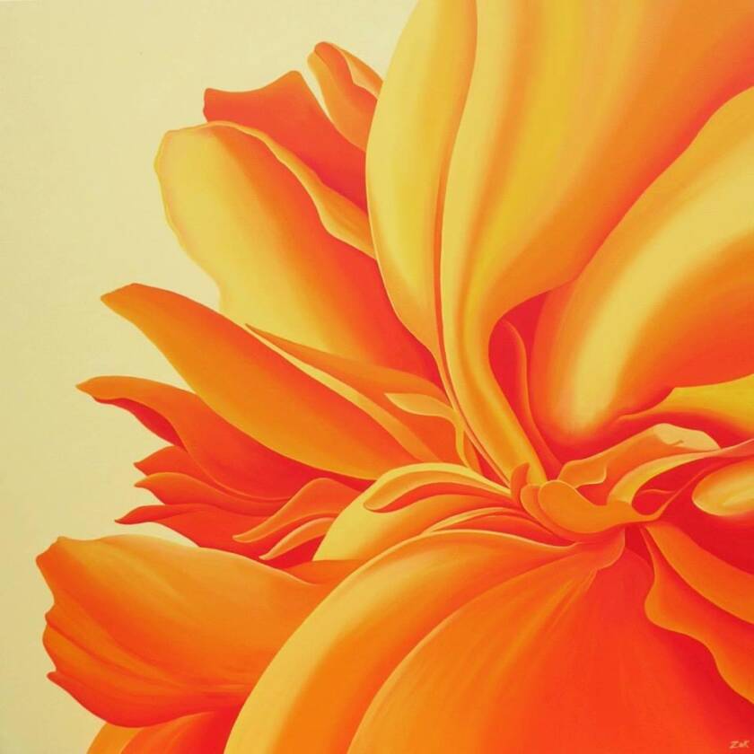 Welcome soleil! acrylique sur toile galerie, 48x48pouces