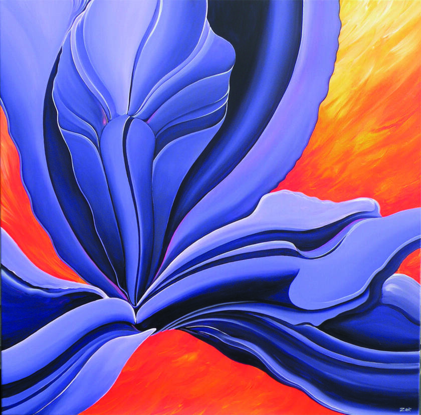 Woodstock-acrylique sur toile galerie 36x36 pouces